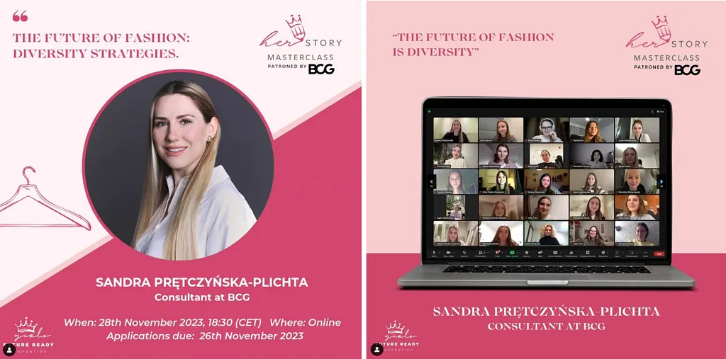 Photorelation of the second #HerStory Masterclass with BCG hosting Sandra Pretczynska-Plichta.