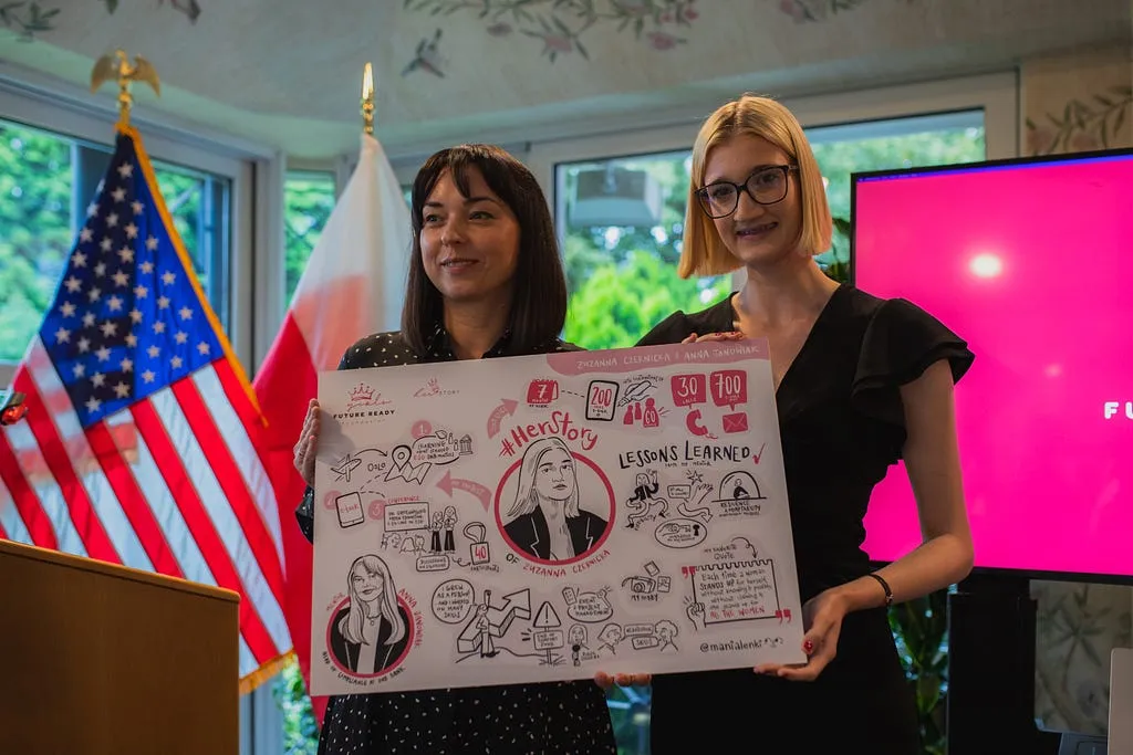 Anna Jankowiak with her mentee Zuzanna Czernicka