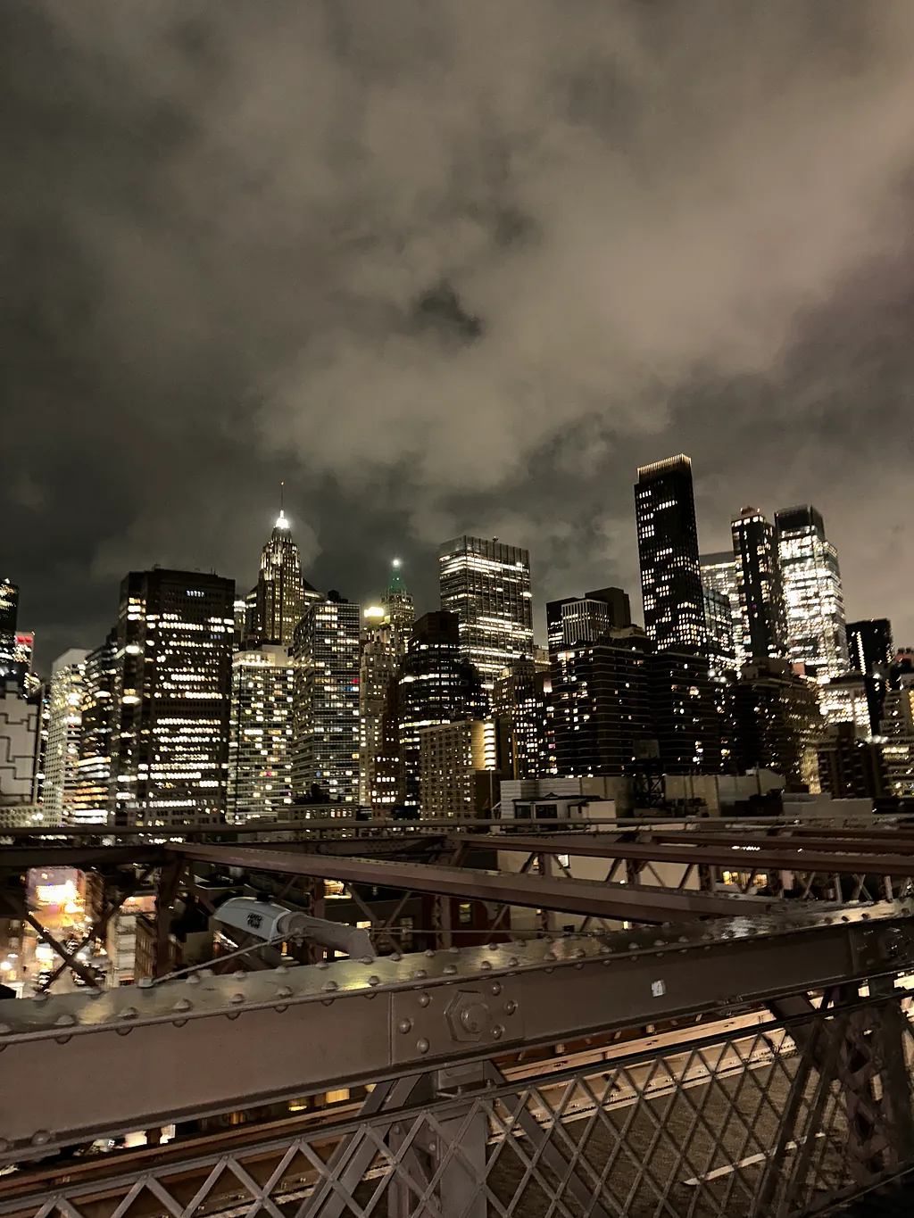 Picture of New York at night took by the girls